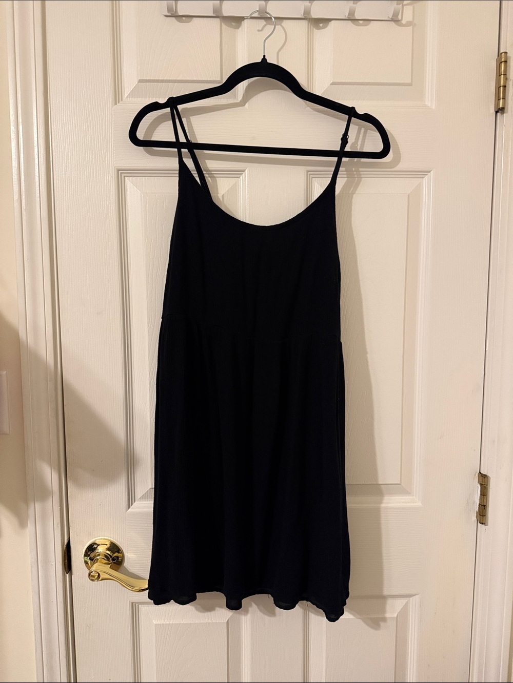 Forever 21 Flowy Black Spaghetti Strap Dress
